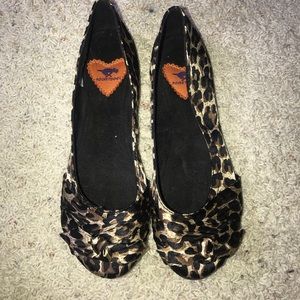 Rocket Dog Cheetah Print Flats